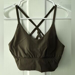 Offline by Aerie Olive Green Sports Bra size small